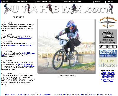 Mid 2004 UtahBMX.com Design