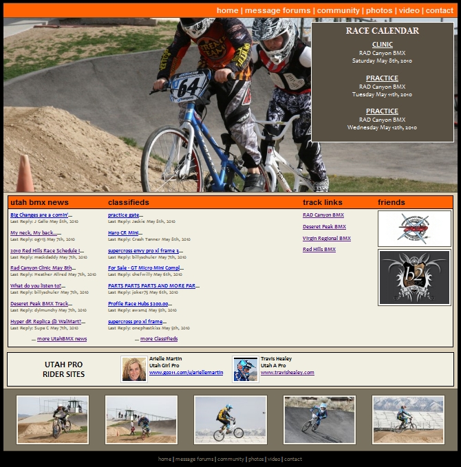 2009 UtahBMX.com Design